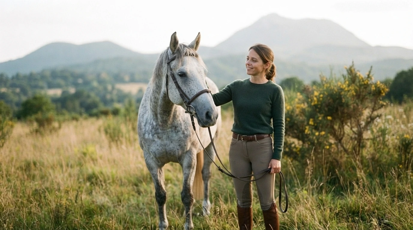 Cours d'équitation à Saint-Martin-Valmeroux, Cantal