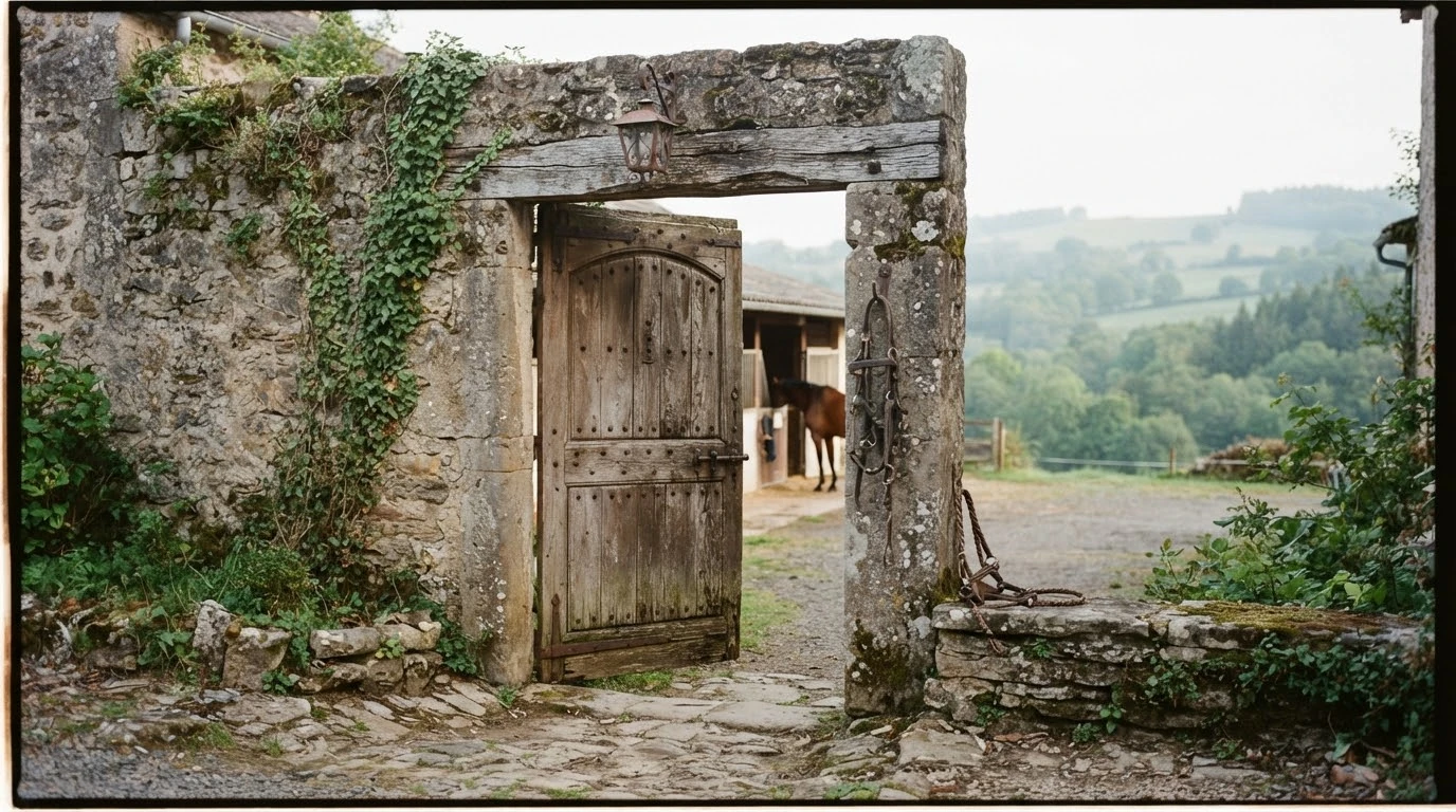 Entrée du Centre Equestre de la Maronne, centre équestre à Saint-Martin-Valmeroux